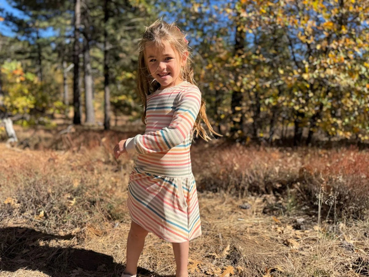 Candy Stripe Lara Dress