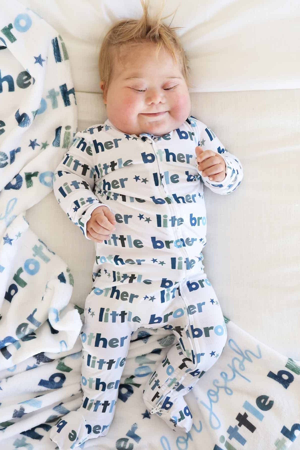 Little Brother Zipper Footie