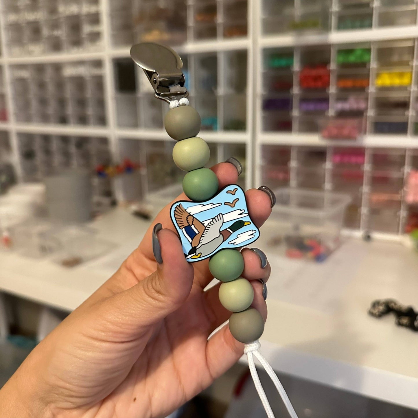 WS Mallard Pacifier Clips