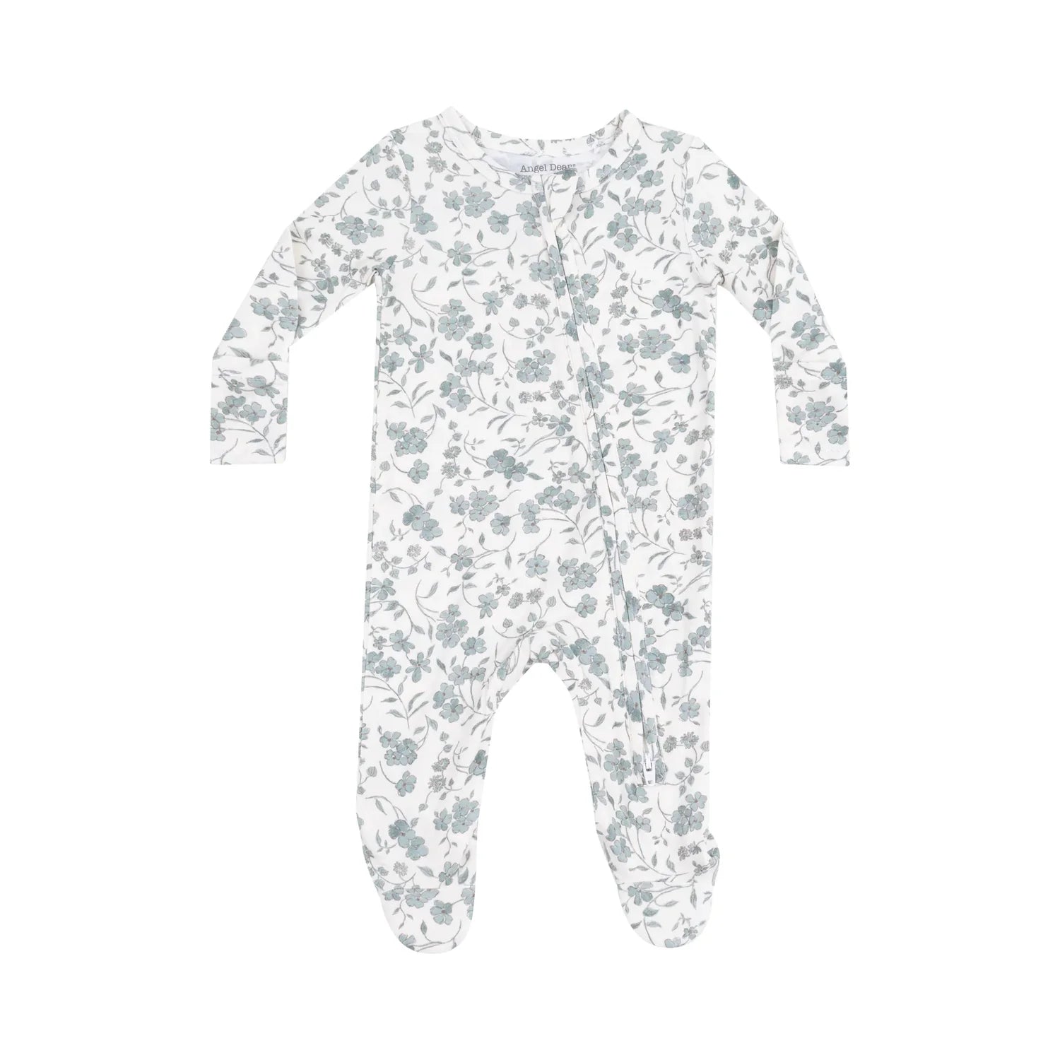 Baby's Breathe Floral 2 Way Zipper Footie