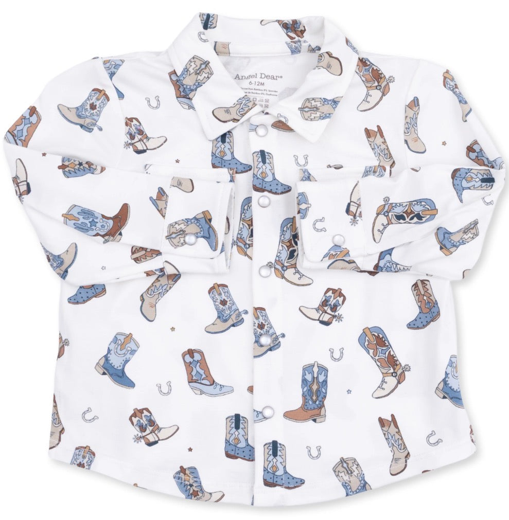 The Hank Shirt Buckaroo Boots