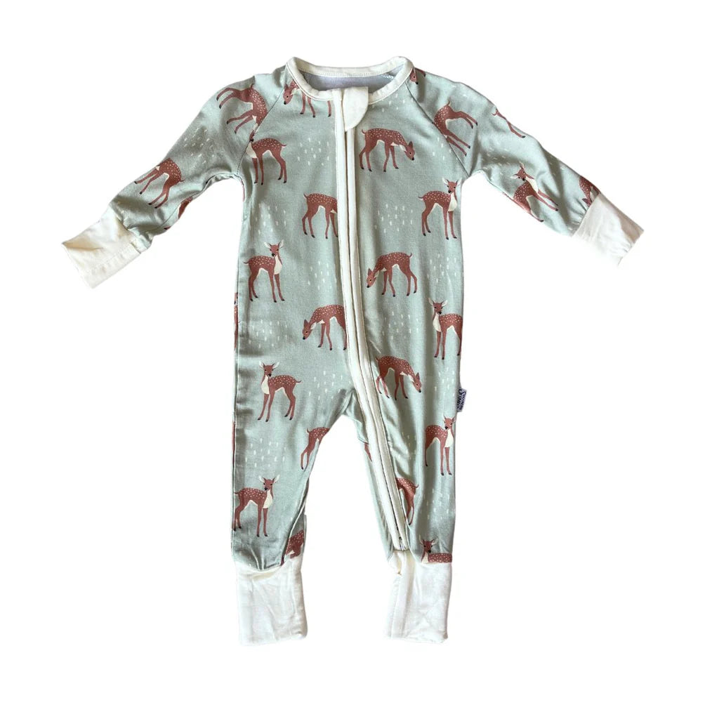 Fawn fields zip romper