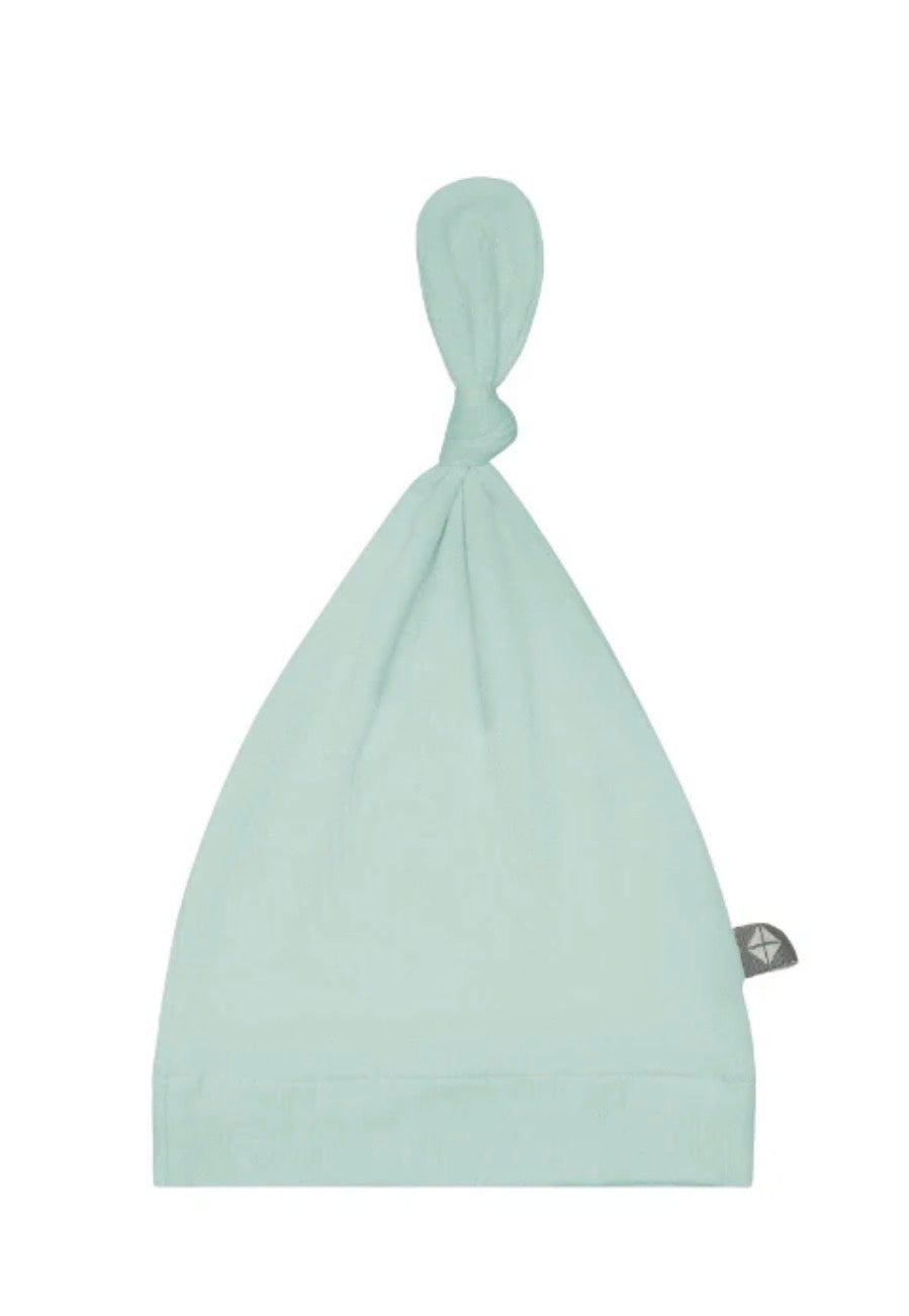 Top Knot Hat - sage green