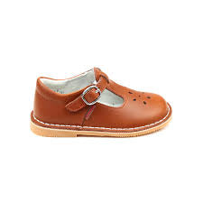 Joy Classic Leather T-Strap Mary Jane Cognac 751