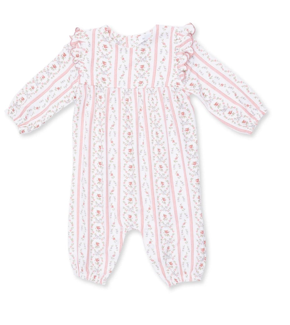 Long Sleeve Petal Ruffle Romper