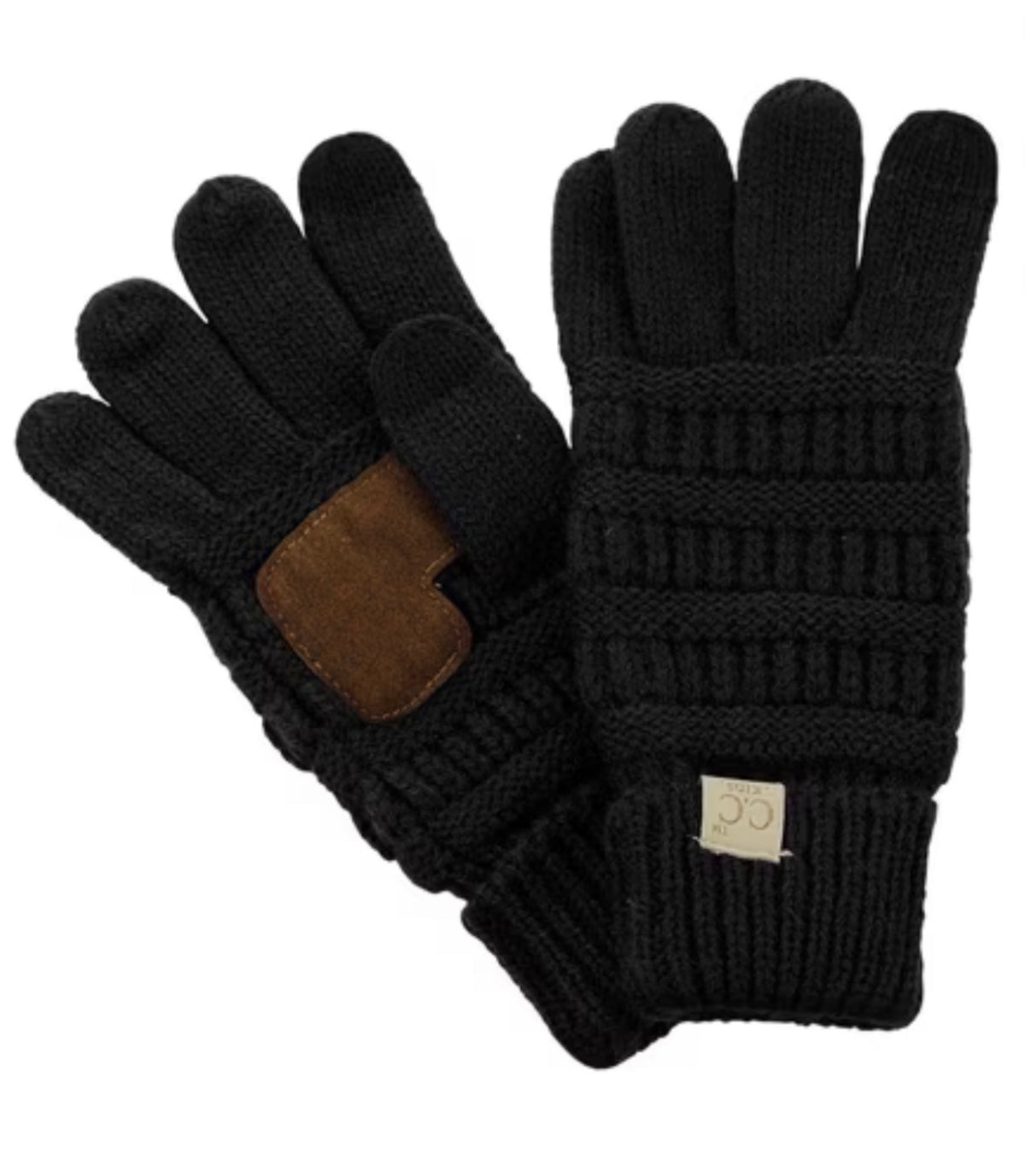 Kids Cable Knit Gloves