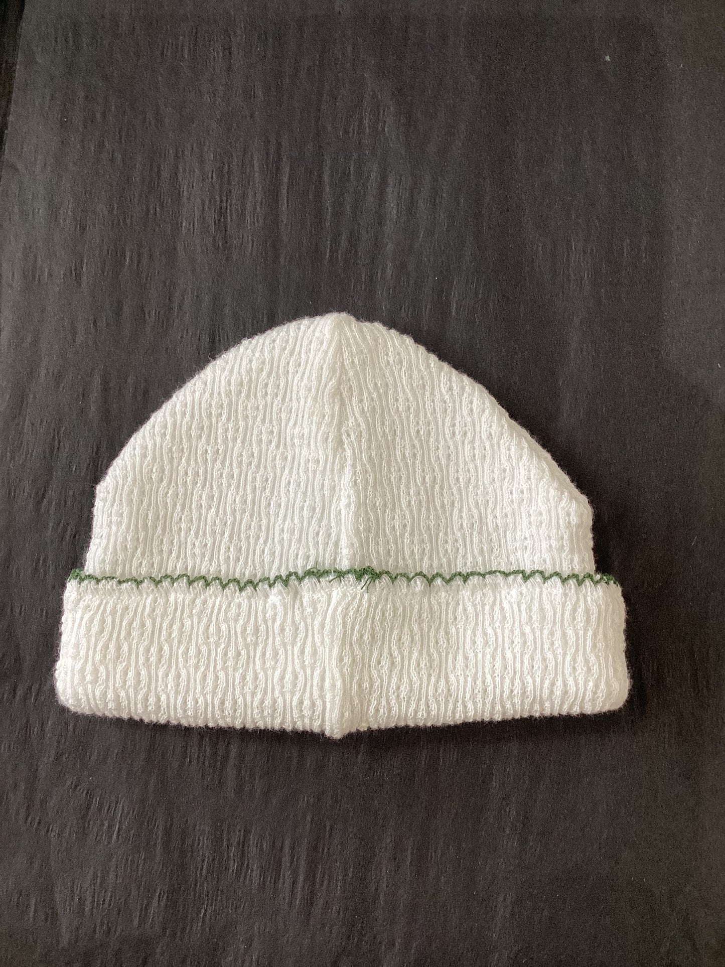 White Hat with Green lining