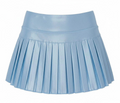 Blue shimmer mini pleated skort