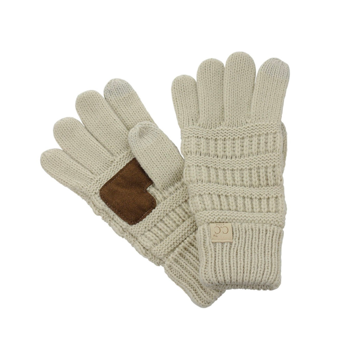 Kids Cable Knit Gloves