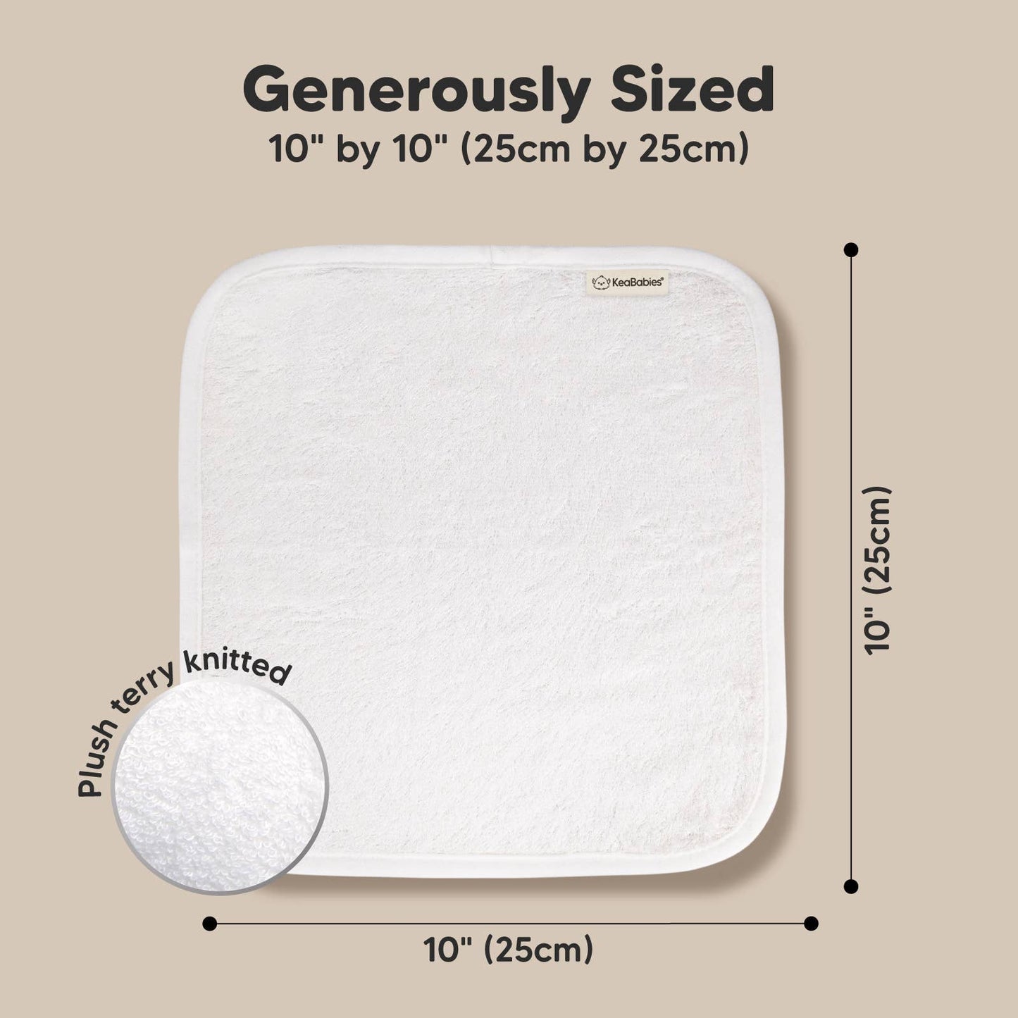 White Baby Wash Cloths