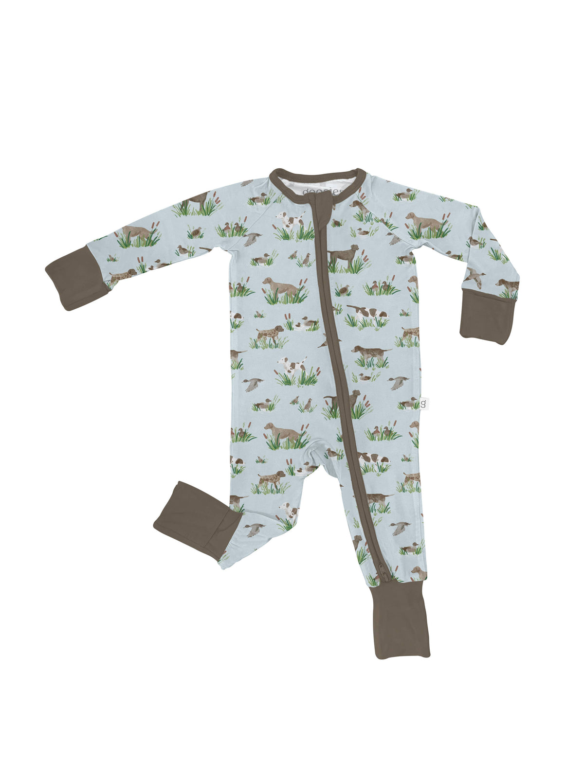 Delta Bird Hunting Dogs Convertible Zip Romper