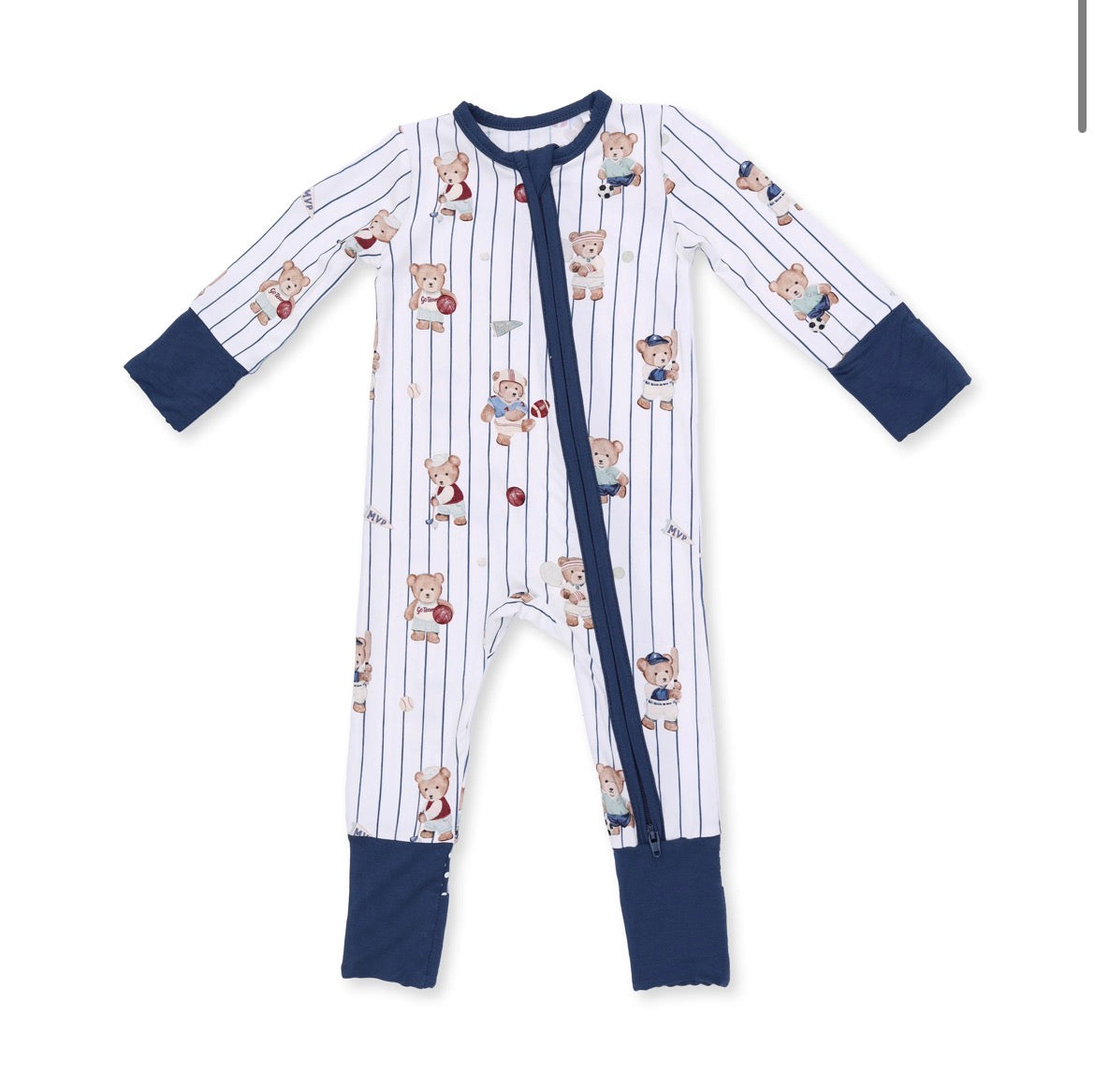 Mixed Sports Bear Convertible Romper