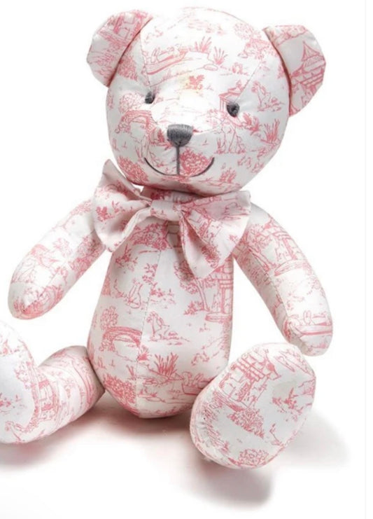 Toile Positionable Bear in Pink