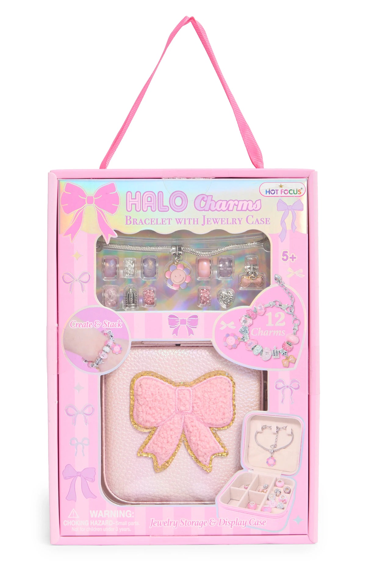 Halo Charms Jewelry Case Bow