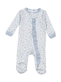 Mia Blue Floral Footie