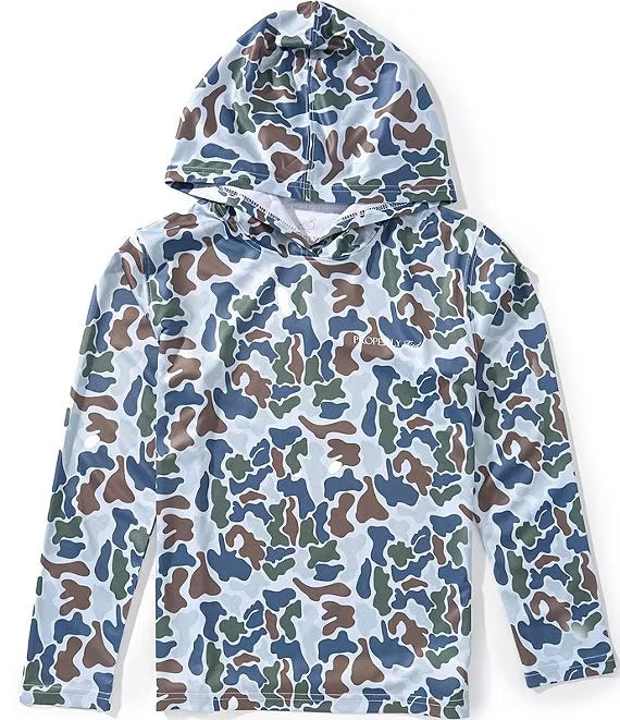 Boys Sportsman Performance Hoodie Terra Camo