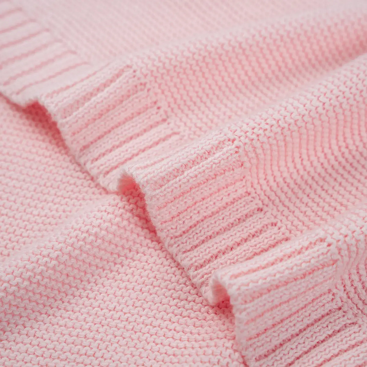 Classic Knit Baby Blanket - 100% Cotton Shima Seiki Knitting