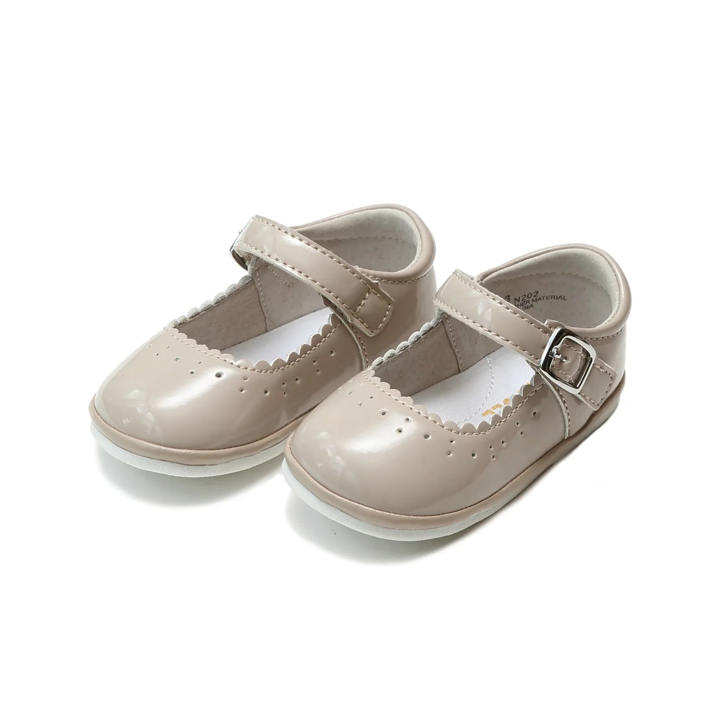 Almond Scarlett Scalloped Mary Jane Shoe