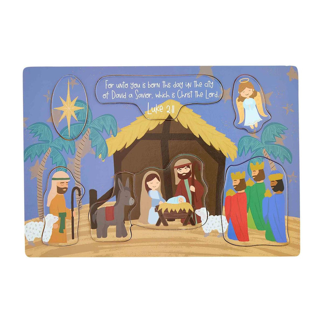 Wood Nativity Puzzle