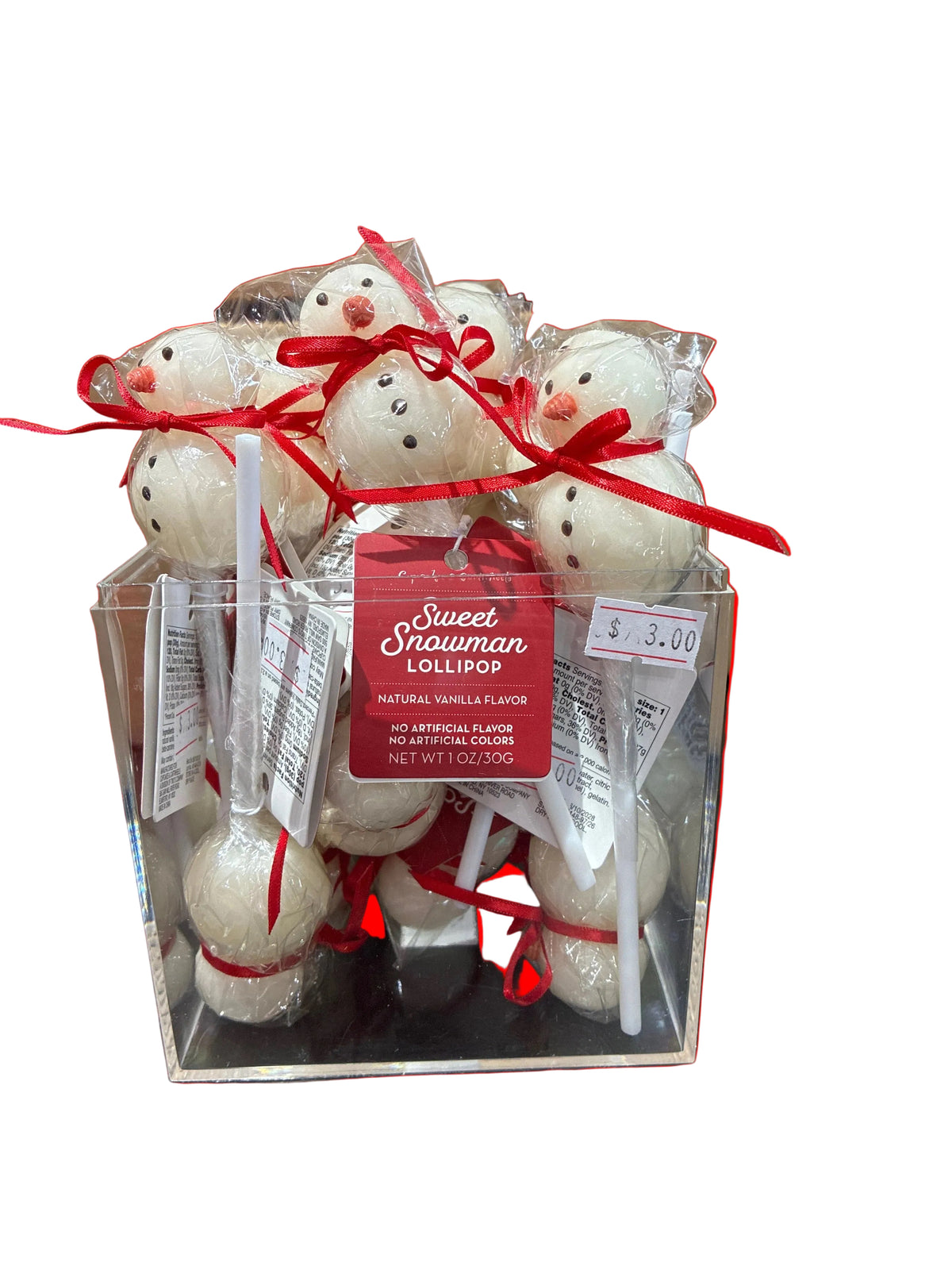 Snowman vanilla Lollipop