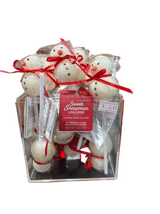 Snowman vanilla Lollipop