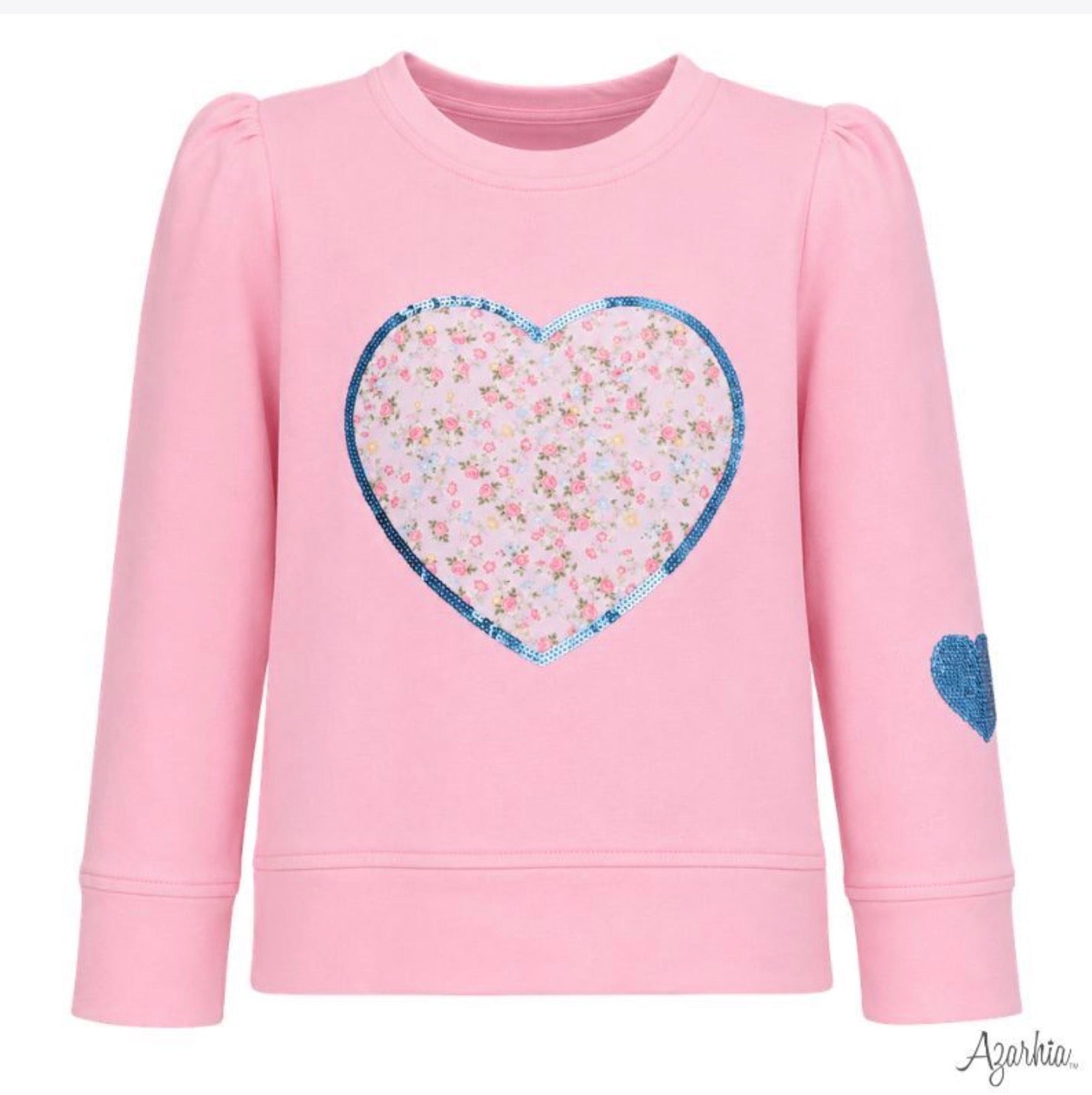 Sequin Appliqué Stay Sweet Pink Holly Long Sleeve
