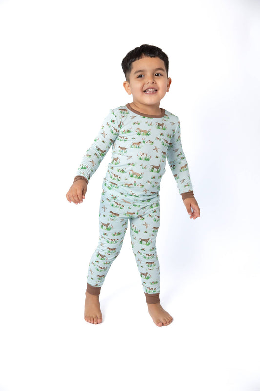 Delta Bird Hunting Dogs Pajama Set