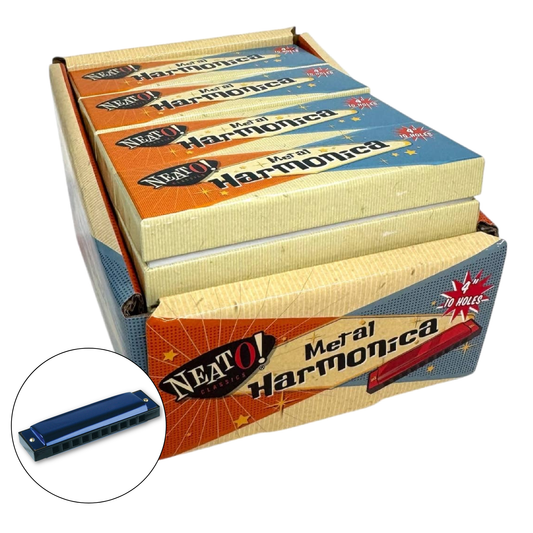 Neato! 4" Metal Harmonica - Retro Classic, vintage toys