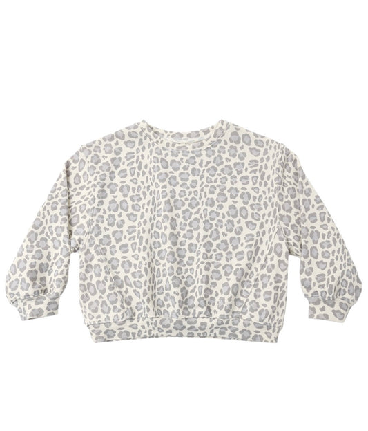 Cheetah Sweatshirt and Wide Leg Pant Set
