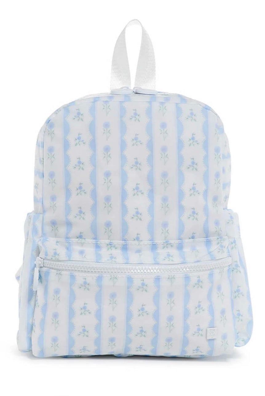 Mini Backpacker - Ribbon Floral Blue