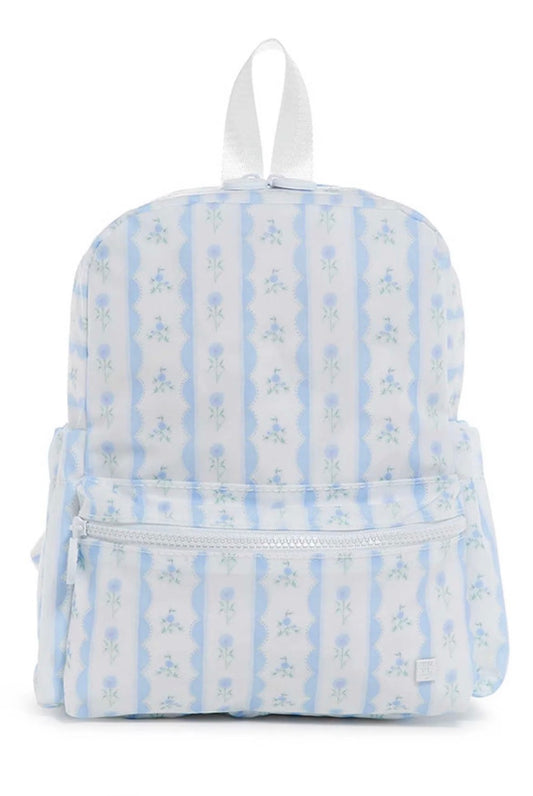 Mini Backpacker - Ribbon Floral Blue