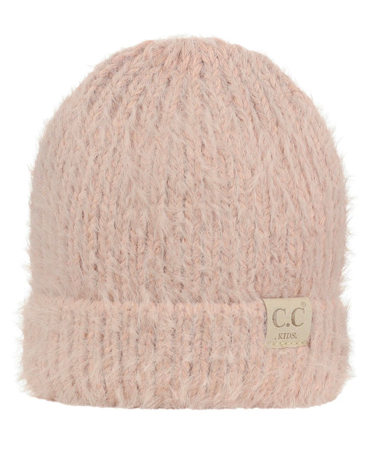 Rose Fuzzy Kids beanie