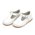 Selina Scalloped T-Strap Mary Jane white F-500