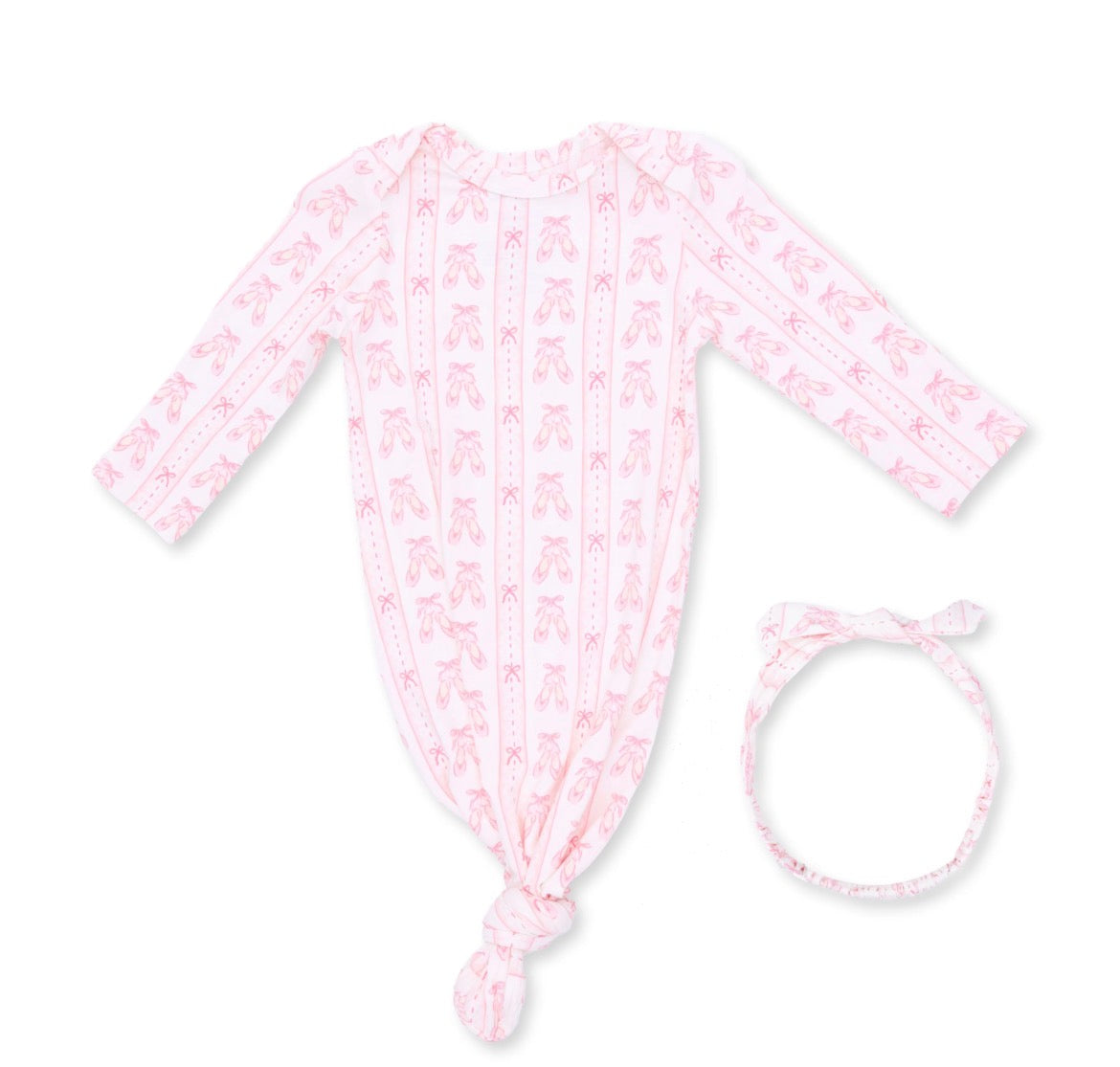 Knotted Gown and Knotted Headband Ballet Ribbon