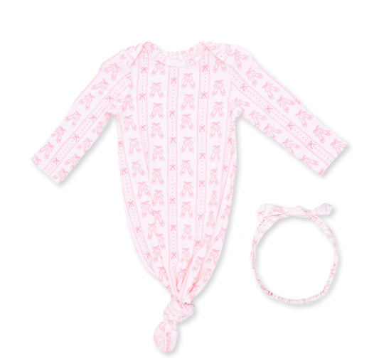 Knotted Gown and Knotted Headband Ballet Ribbon