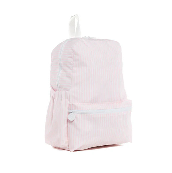 Backpacker In Striped Pink
