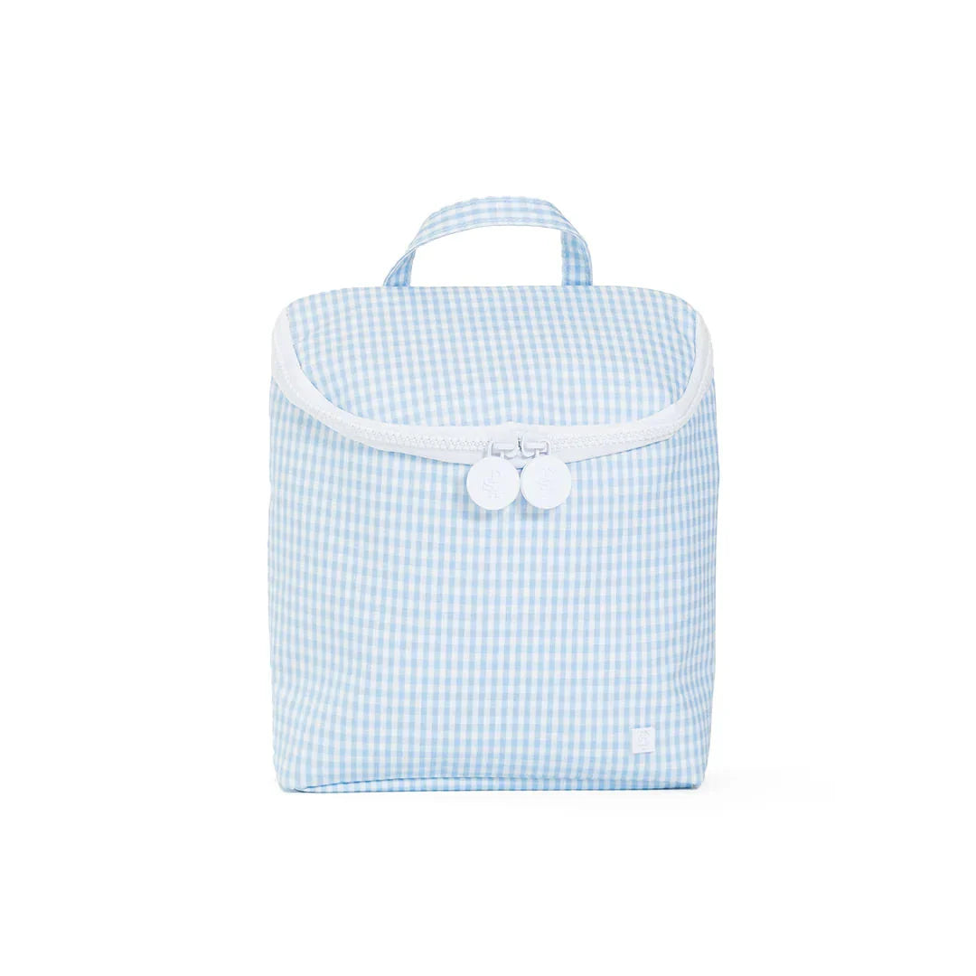 Takeaway Bag In Blue Gingham