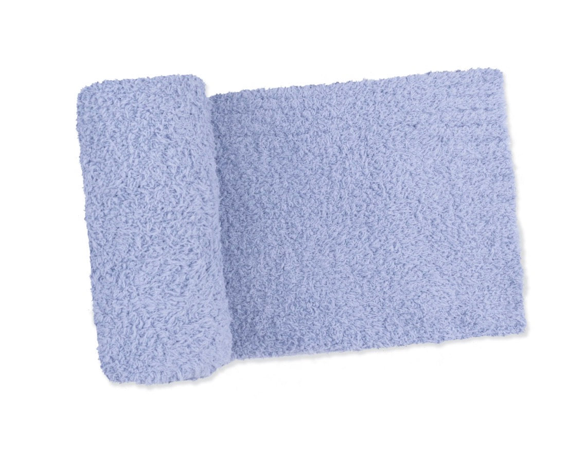 Dusty Blue Chenille Blanket