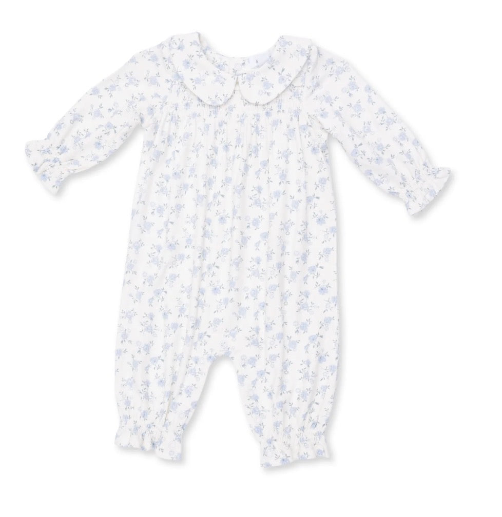Rose Briar Smocked Long Sleeve Romper