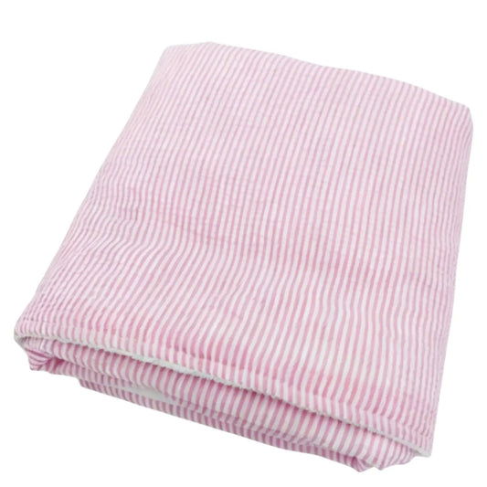 Pink Seersucker Towel