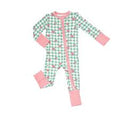 Gingham Roses zipper Romper