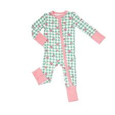 Gingham Roses zipper Romper