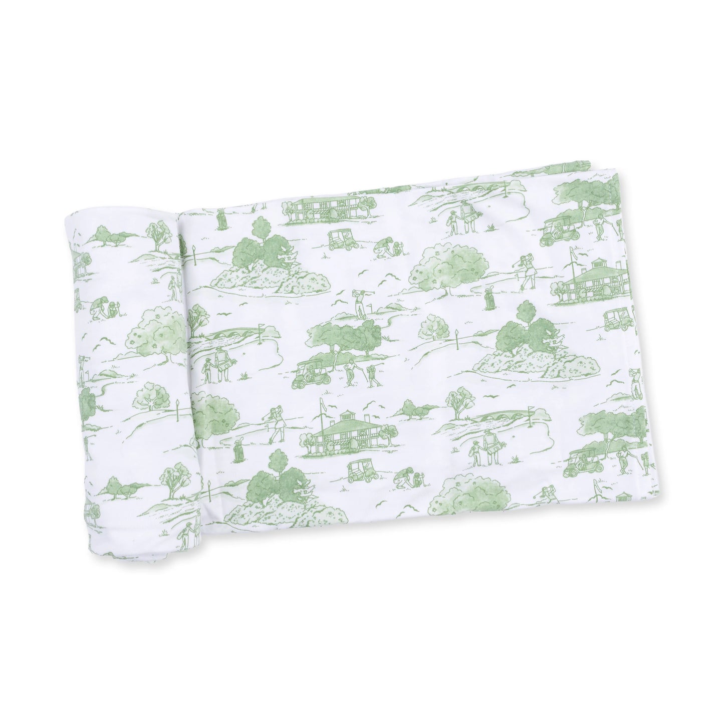 golf Toile Swaddle blanket