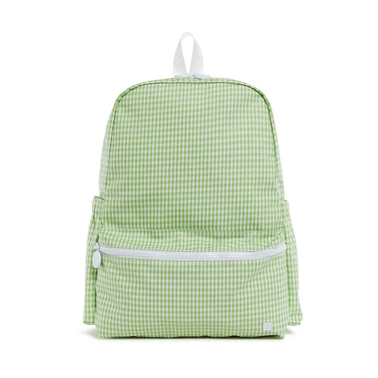 Backpacker in Green Gingham