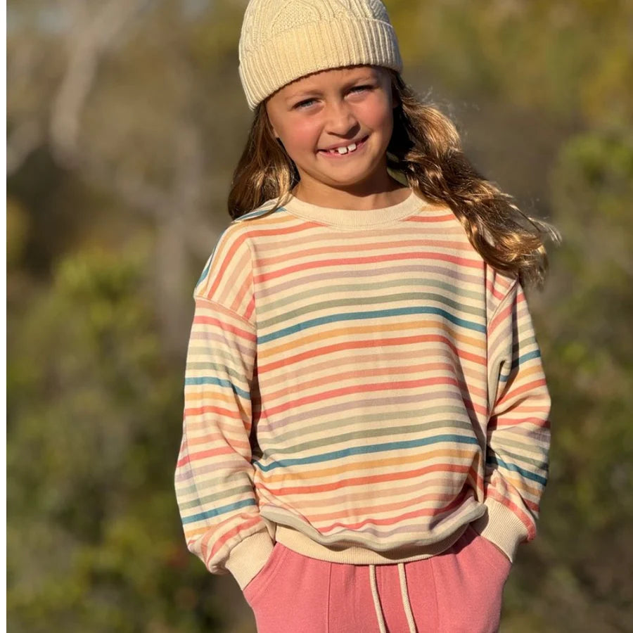 Candy Stripe Alana Sweatshirt