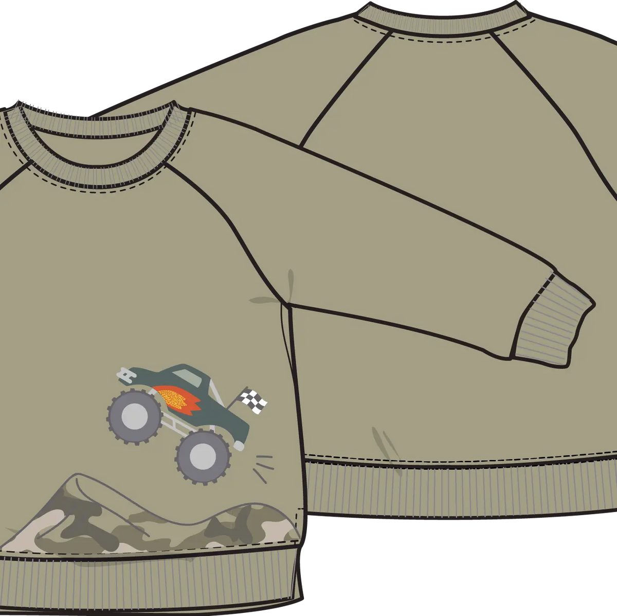 Camo French Terry