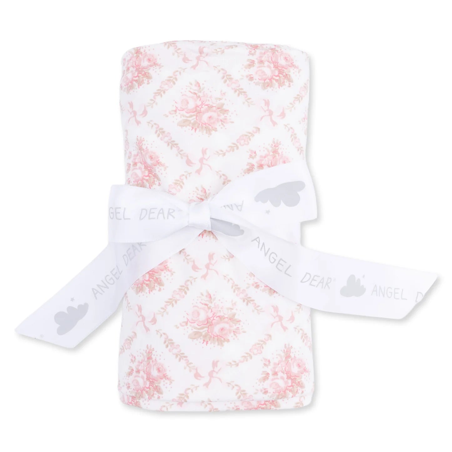 Rose Bow Lattice Swaddle Blanket