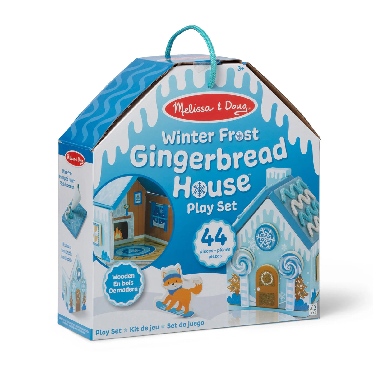 Winter frost gingerbread house play set