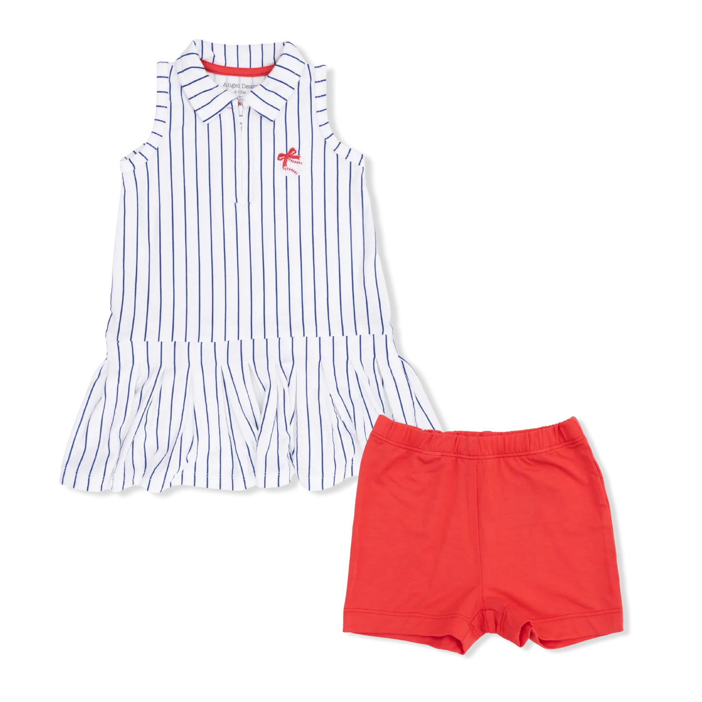 Baseball Stripe Polo Dress