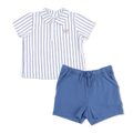 Baseball Stripe Short Set